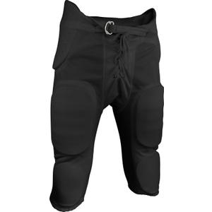 Sports Unlimited Double Knit Integrated Adult Football Pants, Men Football Practice Pants (Large, Black)