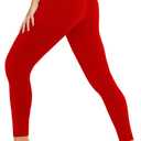 DHSO High Waisted Leggings for Women – Full/Knee Length Capri Tummy Control Buttery Soft Yoga Pants for Workout Athletic