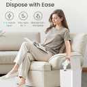 Cesun 4 Gallon Bathroom Trash Can with Lid, Small Automatic Trash Can, Touchless Motion Sensor Garbage Can, White Plastic Waste Basket for Bathroom, Bedroom, Toilet, Office, Rv