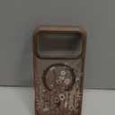 DOMAVER for iPhone 17 Pro Max Case, Magnetic Phone Case for iPhone 17 Pro Max [Compatible with MagSafe] Slim Fit Flowers Floral Design Shockproof Protective Bumper Women Men Girls Boys Cover- Brown