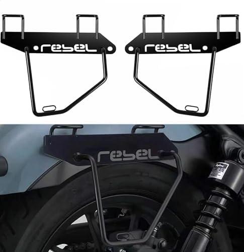TDZ 𝟐𝟎𝟏𝟕-𝟐𝟎𝟐𝟓 Saddlebag Support Brackets for Honda Rebel CMX 250 300 500 Storage Bag Frame Bracket Holder, Black