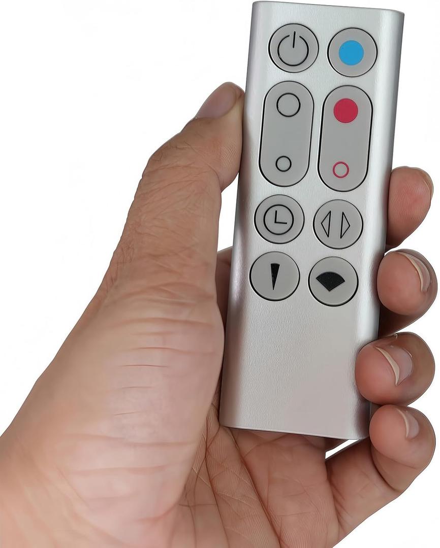 Replacement Remote Control Compatible for Dyson Pure Hot+Cool Fan Purifying Heater HP00 HP01, Part NO.967197-13 (Sliver)