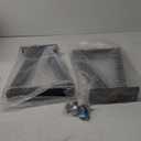 16 Inch Trapezoid Metal Table Legs for Bench, Coffee Table Legs, DIY Furniture Feets Set of 2, Including Screws and Adjustable Feet Pads, 16 Inch x 10.8 Inch