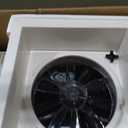 RV Roof Vent Fan with Rain Shield, 12V DC 14" Super Quiet Reliable Manual RV Roof Fan, 3-Speed, Reversible, 14in