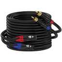 RCA to XLR Cable, Dual RCA Female to Dual XLR Male Cable, 2 RCA Male to 2 XLR Female HiFi Audio Cable, 4N OFC Wire, for Amplifier Mixer Microphone,25Feet