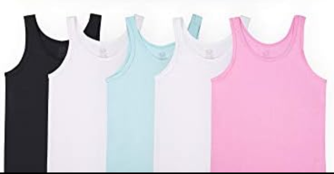 Fruit of the Loom Girls Undershirts Camis, Tank, Pack of 5, Assorted, Large
