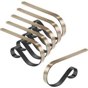 Christmas Stocking Holder Hanger,6 Pack Adjustable Stocking Holders for Mantle and Fireplace Metal Decoration for Xmas Holiday Party