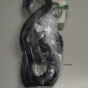 16" Modern Abstract Ribbon Decorative Sculpture, Knot Sculptures,Home Decor,Coffee Table Statues,Dining Living Room Desk Decor,Musical Note,Black