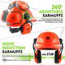 GREEN DEVIL Chainsaw Safety Protective Helmet Forestry Helmet with Build-in Visor Mesh Face Shield Ear Muffs 4 in 1 Ideal for Arborist Tree Work DIY Outdoor Logging Hard hat