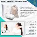 Hair Oiling Applicator TTY, Hair Oil Applicator for Serums and Oils, Scalp Applicator Comb, Exfoliator Brush for Scalp Massage, Stimulates Hair Growth, Anti-Dandruff, with Travel Case