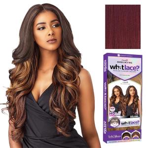 Sensationnel What Lace 13X6 Wigs - Solana Lacefrontal Hand Tied Glueless Synthetic With Natural Density Preplucked Hairline (BURGUNDYWINE)