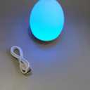 Egg Night Light for Nursery: Baby Night Lights Tap Lamp Step less Dimming with Warm White and 7 RGB Colors Rechargeable Portable for Infant and Kids Bedroom Breastfeeding Sleep Aid