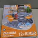 GONGSHI Vacuum Storage Bags, Space Saver Seal Bags For Clothing, Travel Luggage,Blankets, Comforters, Pillows, Clothes Storage.12 Jumbo