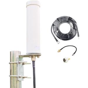 Outdoor Omni 4G LTE 5G Cellular Antenna for Signal Booster & Router, 698-3800MHz 8dBi 10meters Cable, Support All Carrier, Verizon AT&T Sprint T-Mobile