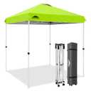 EAGLE PEAK 6.6x6.6 Pop Up Canopy Tent Easy Up Canopy Outdoor, Neon Green