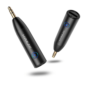 Bluetooth 5.4 Car Aux Adapter with Enhanced Microphone, 3.5mm Jack for Car Home Stereo, USB-C Charging, Sturdy Case, 1 Piece