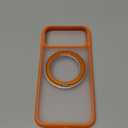 TORRAS Upgraded 360 Magnetic Stand for iPhone 17 Pro Max Case with Camera Control, Fit for MagSafe with Ring, MilGrade Protection, Translucent Slim for iPhone 17 ProMax Case Ostand, Neon Orange