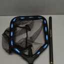 PLUSINNO Floating Fishing Net with Telescoping Handle, Carbon Fiber Ultralight Long Fish Net, Collapsible Landing Net 6.56/7.86Ft, Fishing Gear Kayak Accessories for Bass Trout Salmon (6.56 FT / 2.0M Full Length)