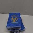 60Pcs Blank Passport Notebook Passport Books for Kids Blue Passport Notebook 4 x 5.5Inch Blank Passport Notebook Pretend Passports for Back to School Party School Theme Party Favors