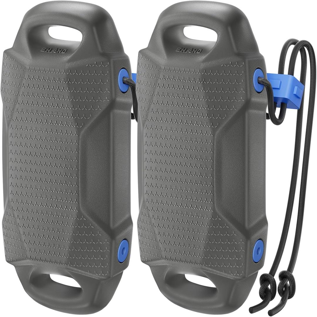 Ehaho Boat Fenders, Boat Bumpers for Docking, EVA Pontoon Bumpers with Integrated Locking Rope, Fit for Bass, Ski, Bowriders and Fishing Boats