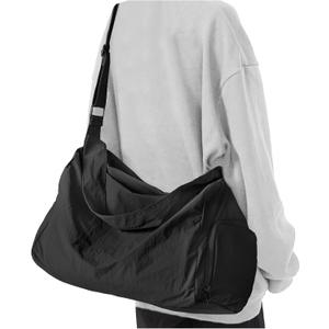 Small Gym Bag with Shoe Compartment, Workout Sport Duffle Bag for Women Travel, Waterproof Shoulder Overnight Bags Lightweight Carry on Tote Bags for Swim, Yoga, Dance