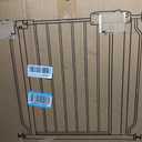 Extra Wide Baby Gates for Doorways 52.76"-62.20" Extra Wide Baby Gate Dog gate Pressure Mounted No Drilling with Walk-Through, Auto-Close & Dual-Direction Swing for Large Wide Opening Black