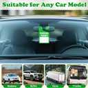 500 PCS Plastic Parking Permit Hang Tags Red Blank Rearview Mirror Placards Thick 18 Mil Waterproof PVC 3x5 Inch Single-Sided Printing with 5 Marker Pens for Temporary Parking Passes (500, Green)