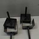 Concrete Fence Post Base 4x4 inches 4 Pack, Fence Post Anchor Holder Pergola Brackets