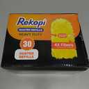 30 Count Heavy Duty Duster Refills for Swiffer, Multisurface 360 Larger Size Dusters with 4X Microfibers, Unscented Disposable Dusters for Cleaning Home, Blinds, Fans, Corners (Only Duster) (Yellow)