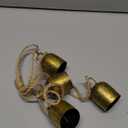 Vintage Gold Bells with Jute Hanging Rope Christmas Tree Decor Lucky Cow Bell Decorative Wall Hanging Decor Witch Bells for Crafts Door Hangers (Style 3)