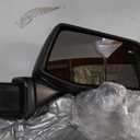 3mm Thickened Glass Left Driver Side Mirror Compatible with 2019-2025 Chevy Silverado 1500 Rear View Mirrors With Power Glass Manual Folding Heated Without Turn signal Replace#GM1320583 (5Pins）