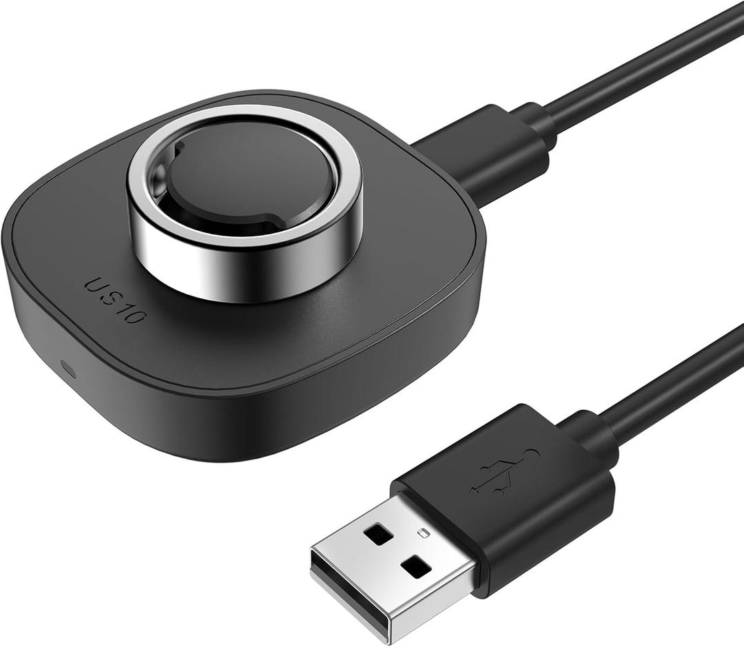 Compatible with Ou-ra Ring Gen3 - Size 10 - Smart Ring Charger Portable Charging Dock with USB-C Cable
