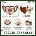 8 x Miscarriage Memorial 2 Layer Wood Ornament - Infant Loss, Stillborn Babies Remembrance Sympathy Keepsake for Mom, Dad, Parent, Family - Baby with Angel Wings, Comfort Pregnancy Loss Gift