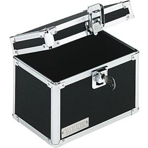 Vaultz Lockable Index Card Holder - Flash Card Organizer for Recipes, Passwords or Studying Holds 450 4x6 Notecards - Index Card Box Study Accessories, Black