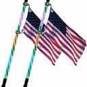 S7 2-pcs Whip Lights, LED Whip Light with App & Remote Control, Spiral RGB Chasing Lighted Antenna Whips,Whip Light for UTV ATV RZR SXS Can-Am Dune Buggy Offroad Truck (3ft)
