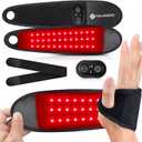 Red Light Therapy for Hand Wrist with Heat & Massage, 3000mAh Controller Infrared Light with 108 Beads Wrist Brace & Hands Wrap Pad for Knee Ankle Foot Joint