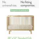 Joey + Joan Fitted Crib Sheets 28 x 52 Compatible with Standard Crib Mattress and Toddler Bed 100% Jersey Cotton Light + Dark Sage Green 2 Pack