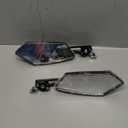 Diyife Bike Mirror 1 Pair, [New Version] HD Wide Angle Large Handlebar Rearview Mirror, Blast-Resistant 360Adjustable Bicycle Rear View Mirror Accessories for Ebike Mountain Road Bike (2 PCS-Black)