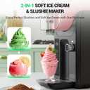 WETIE Slushie Machine, 82oz Slushy Maker with Adjustable Temperature, LED Display, Auto-Clean, 5-in-1 Frozen Drink Maker for Ice Cream, Frapps, Milkshake, Frozen Margaritas, 24H Running for Home