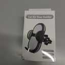 Car Phone Holder Vent, [Super Strong Clamping Force] Universal Phone Holders for Your Car, Universal Automobile Cradle Fit for iPhone Android and All Smartphones, Dark Black.