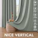 H.VERSAILTEX 100% Blackout Curtains for Bedroom Thermal Insulated Linen Textured Curtains Heat and Full Light Blocking Drapes Living Room Curtains 2 Panel Sets, Green Bay, 52x54 Inch