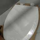 Bemis 1500EC Durable Wooden Toilet Seat, Easy Clean Hinges, Made in USA, Elongated, White