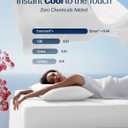 REST Evercool+ Cooling Sheet Set, Cali King, Arctic White, Breathable Bed Sheets for Hot Sleeper and Night Sweats, with Pillowcases, with Ionic+ Self-Cleaning Silver Yarn for Sensitive Skin, 4PCS