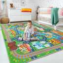 8'x10' Car Rug Play Mat for Kids, Road Rugs Playmat for Kids Room