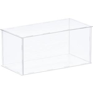 MECCANIXITY Acrylic Display Case Plastic Box Clear Assemble Dustproof Showcase 16x10.2x8 Inch for Collectibles Items