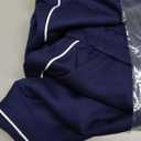 PRETTYGARDEN Women's 2 Piece Outfits Casual Lapel Half Zip Sweatshirts and Wide Leg Pants Tracksuit Sets (Style2-navy Blue, XS)