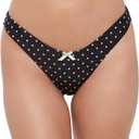 Steve Madden Women's Scoop Hipster Bikini Bottom with Cheeky Coverage, X-Large (Black, XL)