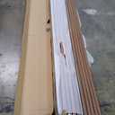 Art3d 4-Piece Wood Slat Acoustic Panels for Stylish Decor and Noise Reduction, 3D Textured Panel for Ceiling and Wall, Walnut (4Pcs - 94.5 * 7.9 inch)