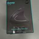 Ergonomic Mouse, LEKVEY Vertical Wireless Mouse  Rechargeable 2.4G Optical Vertical Mice : 3 Adjustable DPI 800/1200/1600 Levels 6 Buttons, for Laptop, Mac, PC, Computer, Desktop, Notebook etc, Black