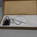 EDISHINE Upgraded LED Table Lamp, Dimmable Bedside Lamp, 3 Color Temperature, Power Cord Touch Switch Desk Lamp, Minimal Nightstand Lamp for Bedroom, Living Room, Gift, Metal Finish, Eye Caring, White